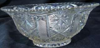 EAPG Imperial Star and File 7 Glass Bowl circa 1904  