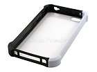 Piece Bumper Case with Plastic Back Plate for iPhone 4 4S (Black 