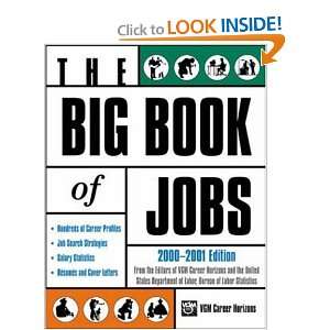  The Big Book of Jobs (9780658009891) VGM Career Horizons 