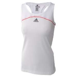  Adidas Womens Barricade White Tennis Tank Vest Top 