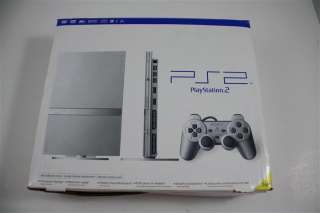   SILVER Slim PS2 System Console in ORIGINAL Box 0711719700005  