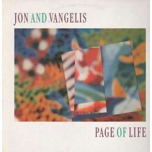    PAGE OF LIFE LP (VINYL) GERMAN ARISTA 1991 JON AND VANGELIS Music