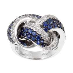   Sapphire and 7/8ct TDW Diamond Ring (H I, I1) (Size 7)  