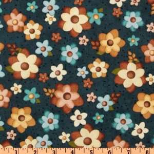   Kindness Daisy Toss Blue Fabric By The Yard Arts, Crafts & Sewing