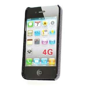    Stylish Shell Plating Case for Apple iPhone 4   Black Electronics