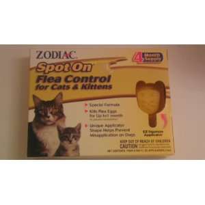    Zodiac Spot On Flea Control for Cats & Kittens 4 Pack