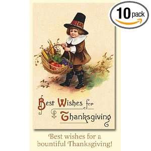 Old World Christmas Thanksgiving Pilgrim Thanksgiving Cards Pack of 10 