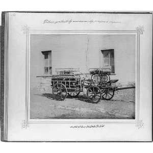  The tool wagon of the steam fire engine of the Fire Brigade 
