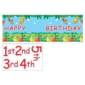  Jungle Theme Plastic Giant Party Banners Toys & Games