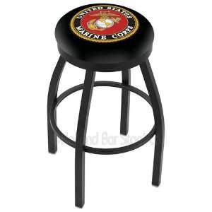  25 Marines Counter Stool   Swivel With Black Ring and 