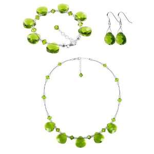   22 inch Necklace Jewelry Set Made with Swarovski Elements Jewelry