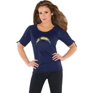  San Diego Chargers Womens Slit Shoulder Top from Touch by 