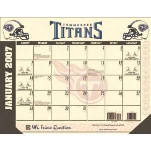  Tennessee Titans 22x17 Desk Calendar 2007 Sports 