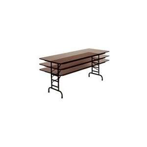  Correll Solid Plywood 36 x 96 Adjustable Folding Table 