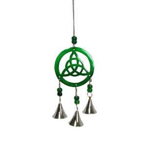  Aluminum Celtic Knot Chime With Bells, 9  Hanging Length 