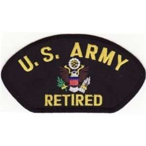  US ARMY RETIRED Military VET Veteran Biker CAP Patch 