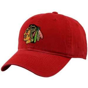   Blackhawks Red BL Slouch Adjustable Strapback Hat