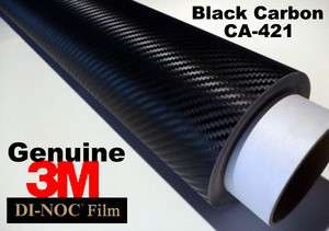 3M DI NOC CA 421 Black Carbon Fiber Vinyl Sheet 60x48  