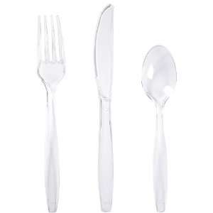  Clear Plastic Forks/Knifes/Spoons 24 pc.