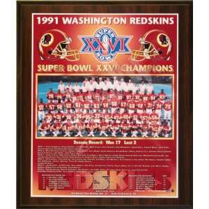  1991 Washington Redskins NFL Football Super Bowl 26 XXVI 