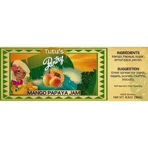 Hawaii Maui Tutus Pantry Mango Papaya Jam 3 Jars  Grocery 