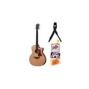 Taylor 714ce Grand Auditorium Cutaway Acoustic Electric Guitar Bundle 