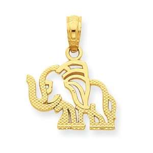  14k Gold Elephant Pendant 0.58 gr. Jewelry