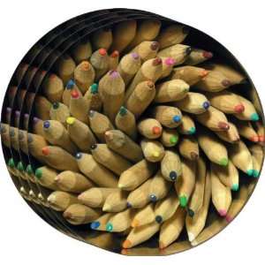  Rikki KnightTM Pencil Crayons Art Coasters   Beer Coasters 