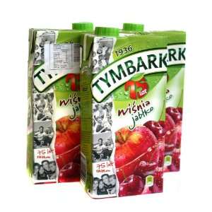 Tymbark Apple Cherry Juice 1l  Grocery & Gourmet Food