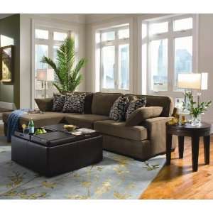 Duncan Two Piece Contemporary Sectional Sofa with Chaise by 