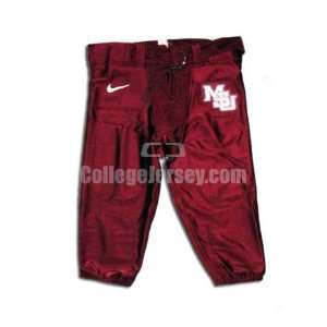  Maroon No. 0 Game Used Mississippi State Nike Football 
