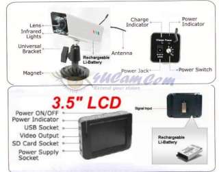 Portable Wireless Backup Car Camera RV Hitch  