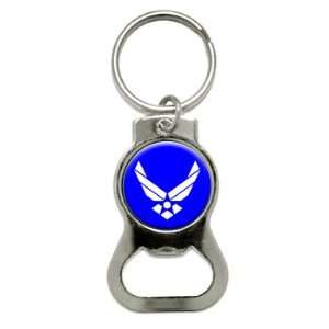  United States Airforce Symbol   Bottle Cap Opener Keychain 