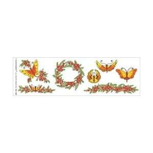  Tattoo King Temporary Tattoo W/Color Orange Butterfly 