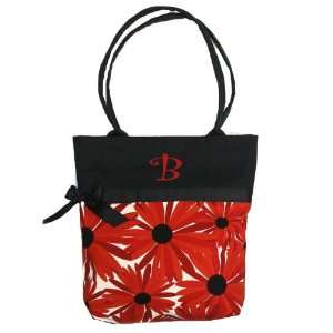  Personalized Tote Bag   Red Daisy Design 