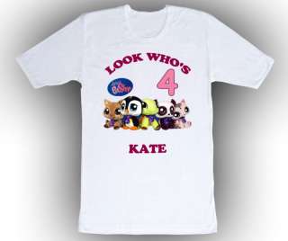 Personalized Littlest Pet Shop Birthday T Shirt Gift  