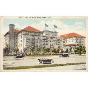   Postcard Hotel Virginia   Long Beach California 