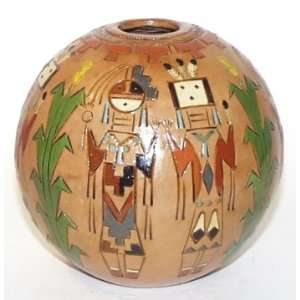  Navajo Pine Pitch Pottery ~ 4.75 x 5 Inch