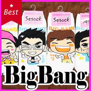 POP Idol BIGBANG 5 Pairs of Socks * GD G dragon TOP  