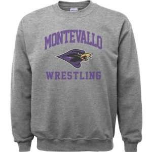  Montevallo Falcons Sport Grey Varsity Washed Wrestling 