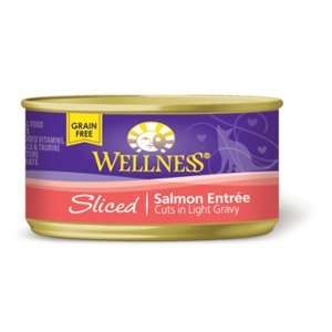  Wellness Sliced Salmon Cat Food, 3 oz   24 Pack Pet 