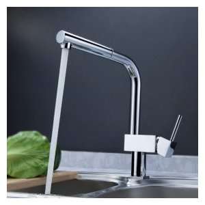    Contemporary Solid Brass Pull Out Kitchen Faucet