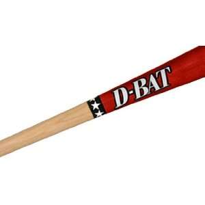 Bat DB 271 Junior Maple Two Tone Baseball Bats UNFINISHED/RED 34 TWO 