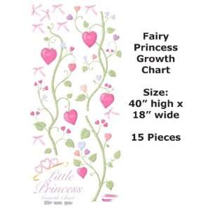   York RoomMates Fairy Princess Growth Chart RMK1084GC
