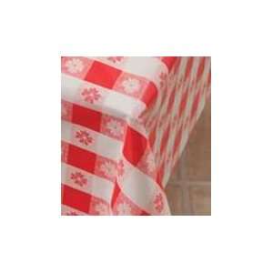  Hoffmaster 112006 Red Gingham Plastic Tablecover1 DZ 