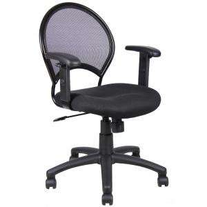  Boss Mesh Back Task Chair with Adjustable Arms Office 
