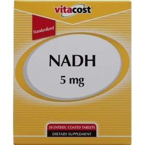 Vitacost NADH   Standardized    5 mg   30 Enteric Coated Tablets