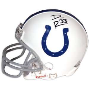  Dominic Rhodes Indianapolis Colts Autographed Mini Helmet 