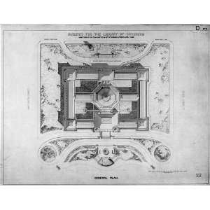  Library of Congress,US Capitol,general plan,Smithmeyer 