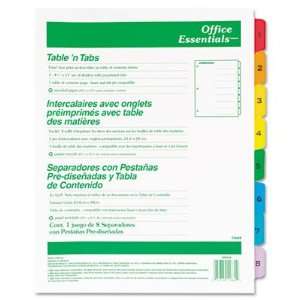  Office Essentials Table N Tabs Dividers Electronics